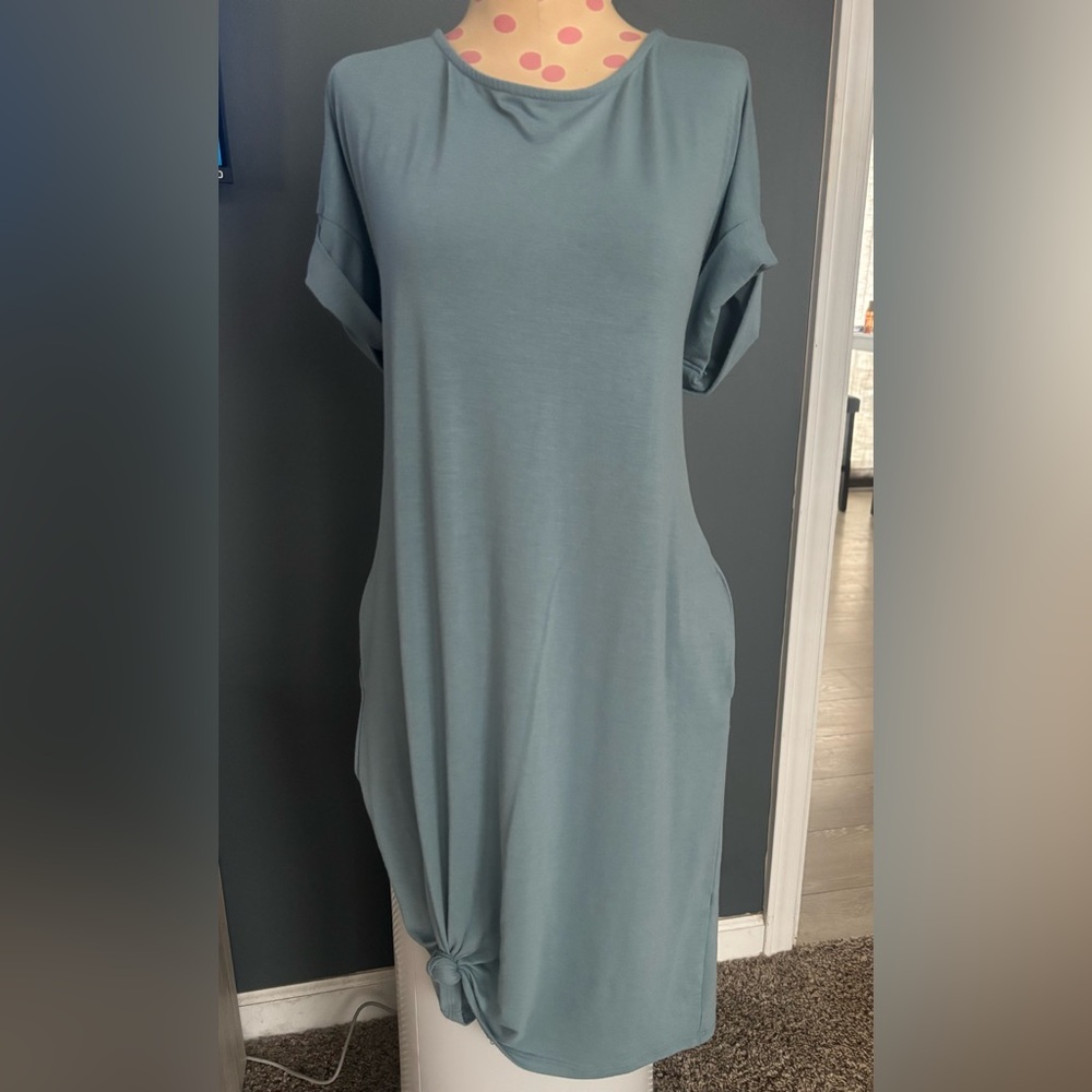 Zenana Outfitters Blue Midi Dress